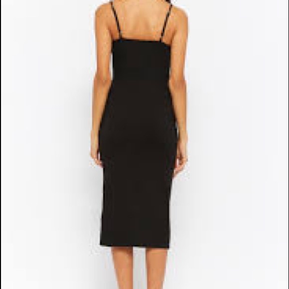 SALE Orange Button-front Ribbed Midi Dress - Picture 4 of 4